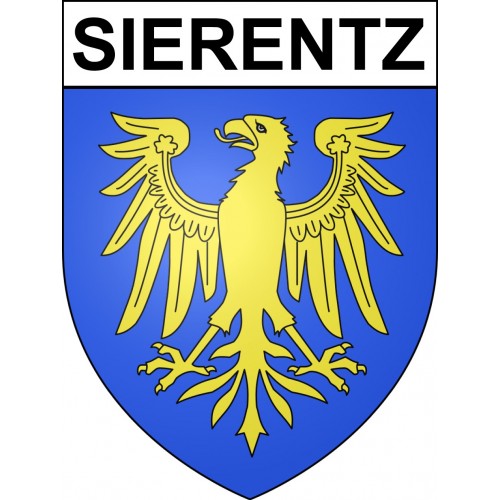 Sierentz 68 ville sticker blason écusson autocollant adhésif