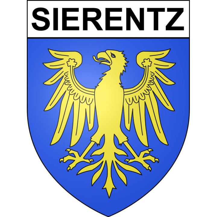 Sierentz 68 ville sticker blason écusson autocollant adhésif