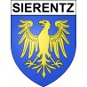 Pegatinas escudo de armas de Sierentz adhesivo de la etiqueta engomada