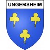 Stickers coat of arms Ungersheim adhesive sticker