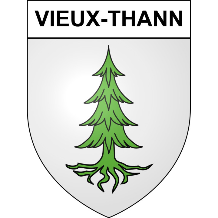 Vieux-Thann Sticker wappen, gelsenkirchen, augsburg, klebender aufkleber