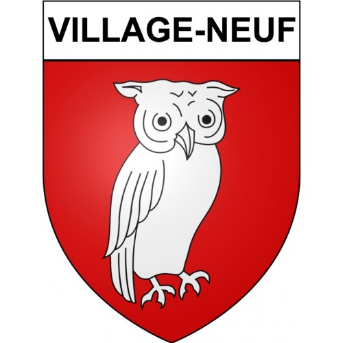 Village-Neuf 68 ville sticker blason écusson autocollant adhésif