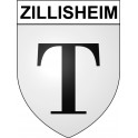 Zillisheim Sticker wappen, gelsenkirchen, augsburg, klebender aufkleber