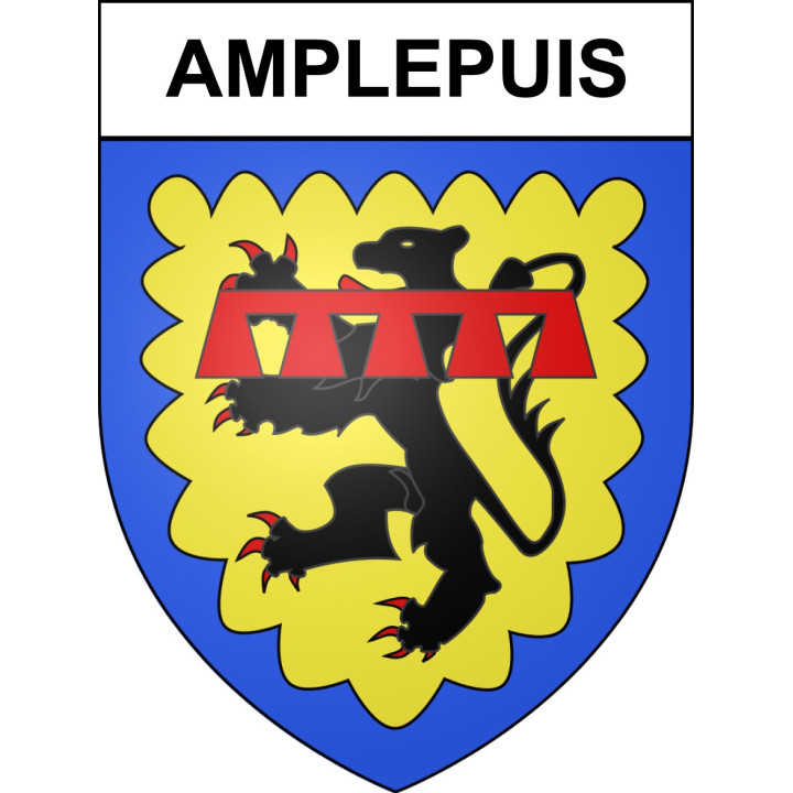 Stickers coat of arms Amplepuis adhesive sticker