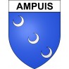 Ampuis Sticker wappen, gelsenkirchen, augsburg, klebender aufkleber