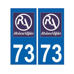 73 Savoie autocollant plaque