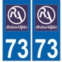 73 Savoie Rhône Alpes neuen logo aufkleber plakette