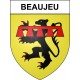 Beaujeu 69 ville sticker blason écusson autocollant adhésif