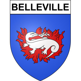Belleville Sticker wappen, gelsenkirchen, augsburg, klebender aufkleber