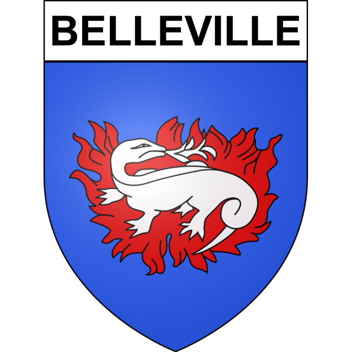 Belleville 69 ville sticker blason écusson autocollant adhésif