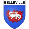 Pegatinas escudo de armas de Belleville adhesivo de la etiqueta engomada