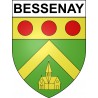 Bessenay 69 ville sticker blason écusson autocollant adhésif