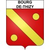 Stickers coat of arms Bourg-de-Thizy adhesive sticker