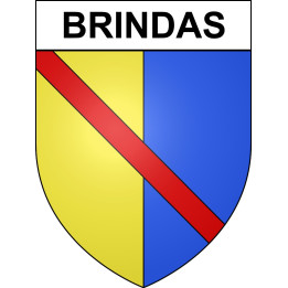 Stickers coat of arms Brindas adhesive sticker