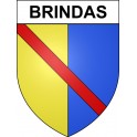 Stickers coat of arms Brindas adhesive sticker