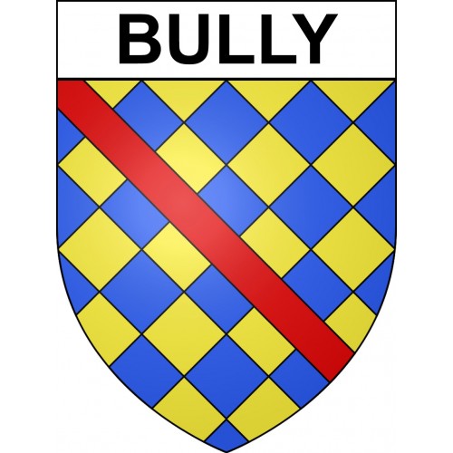 Bully 69 ville sticker blason écusson autocollant adhésif