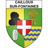 Cailloux-sur-Fontaines Sticker wappen, gelsenkirchen, augsburg, klebender aufkleber