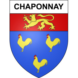 Chaponnay 69 ville sticker blason écusson autocollant adhésif