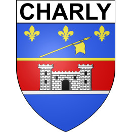Charly Sticker wappen, gelsenkirchen, augsburg, klebender aufkleber