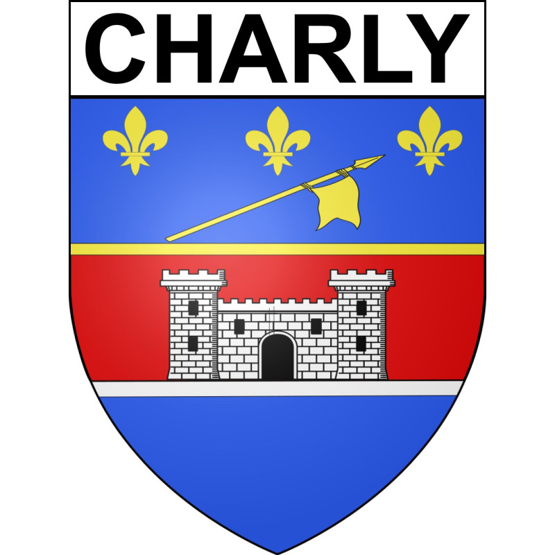 Stickers coat of arms Charly adhesive sticker