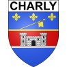 Stickers coat of arms Charly adhesive sticker