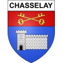Stickers coat of arms Chasselay adhesive sticker