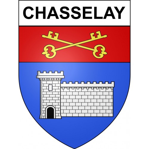 Stickers coat of arms Chasselay adhesive sticker