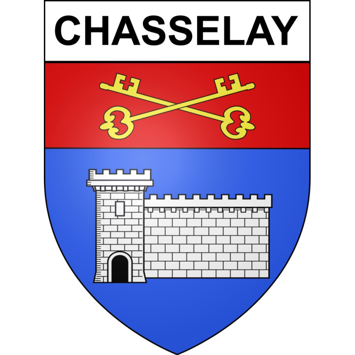 Chasselay Sticker wappen, gelsenkirchen, augsburg, klebender aufkleber
