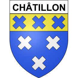 Châtillon Sticker wappen, gelsenkirchen, augsburg, klebender aufkleber