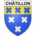 Châtillon Sticker wappen, gelsenkirchen, augsburg, klebender aufkleber
