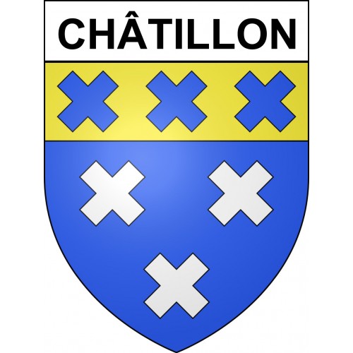 Châtillon 69 ville sticker blason écusson autocollant adhésif