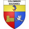 Stickers coat of arms Colombier-Saugnieu adhesive sticker