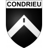Condrieu 69 ville sticker blason écusson autocollant adhésif