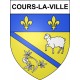 Adesivi stemma Cours-la-Ville adesivo