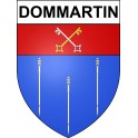 Stickers coat of arms Dommartin adhesive sticker