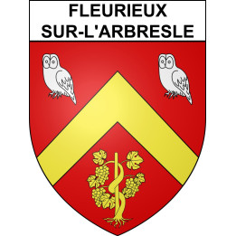 Fleurieux-sur-l'Arbresle 69 ville sticker blason écusson autocollant adhésif
