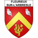 Pegatinas escudo de armas de Fleurieux-sur-l'Arbresle adhesivo de la etiqueta engomada
