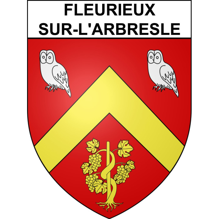 Stickers coat of arms Fleurieux-sur-l'Arbresle adhesive sticker