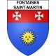 Fontaines-Saint-Martin 69 ville sticker blason écusson autocollant adhésif