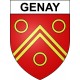 Genay Sticker wappen, gelsenkirchen, augsburg, klebender aufkleber