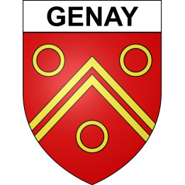 Stickers coat of arms Genay adhesive sticker