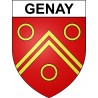 Genay Sticker wappen, gelsenkirchen, augsburg, klebender aufkleber
