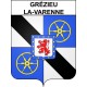 Grézieu-la-Varenne 69 ville sticker blason écusson autocollant adhésif