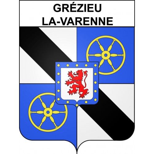 Adesivi stemma Grézieu-la-Varenne adesivo