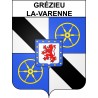 Stickers coat of arms Grézieu-la-Varenne adhesive sticker