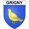 Grigny Sticker wappen, gelsenkirchen, augsburg, klebender aufkleber