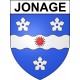 Jonage 69 ville sticker blason écusson autocollant adhésif