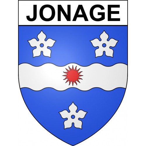 Jonage 69 ville sticker blason écusson autocollant adhésif