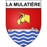 Stickers coat of arms La Mulatière adhesive sticker