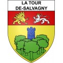 Stickers coat of arms La Tour-de-Salvagny adhesive sticker